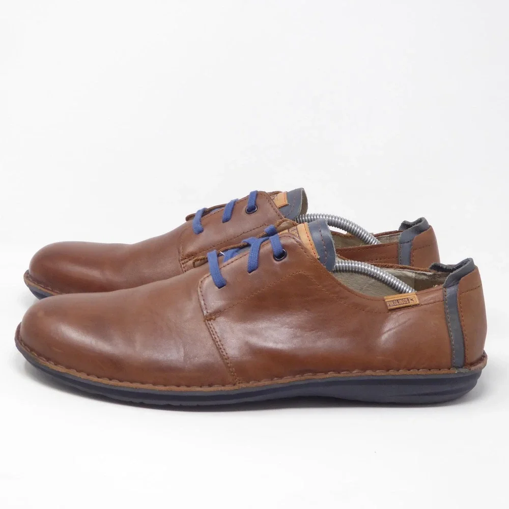 Pikolinos Mens Santiago Oxford Shoes Brown Leather Lace Up Size 46 / 12.5-13